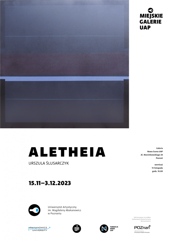 Aletheia plakat wystawy