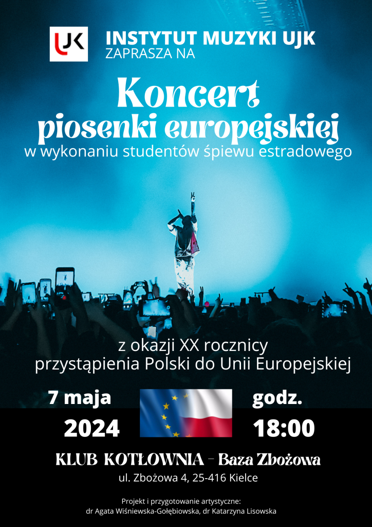 Koncert piosenki europejskiej - plakat wydarzenia