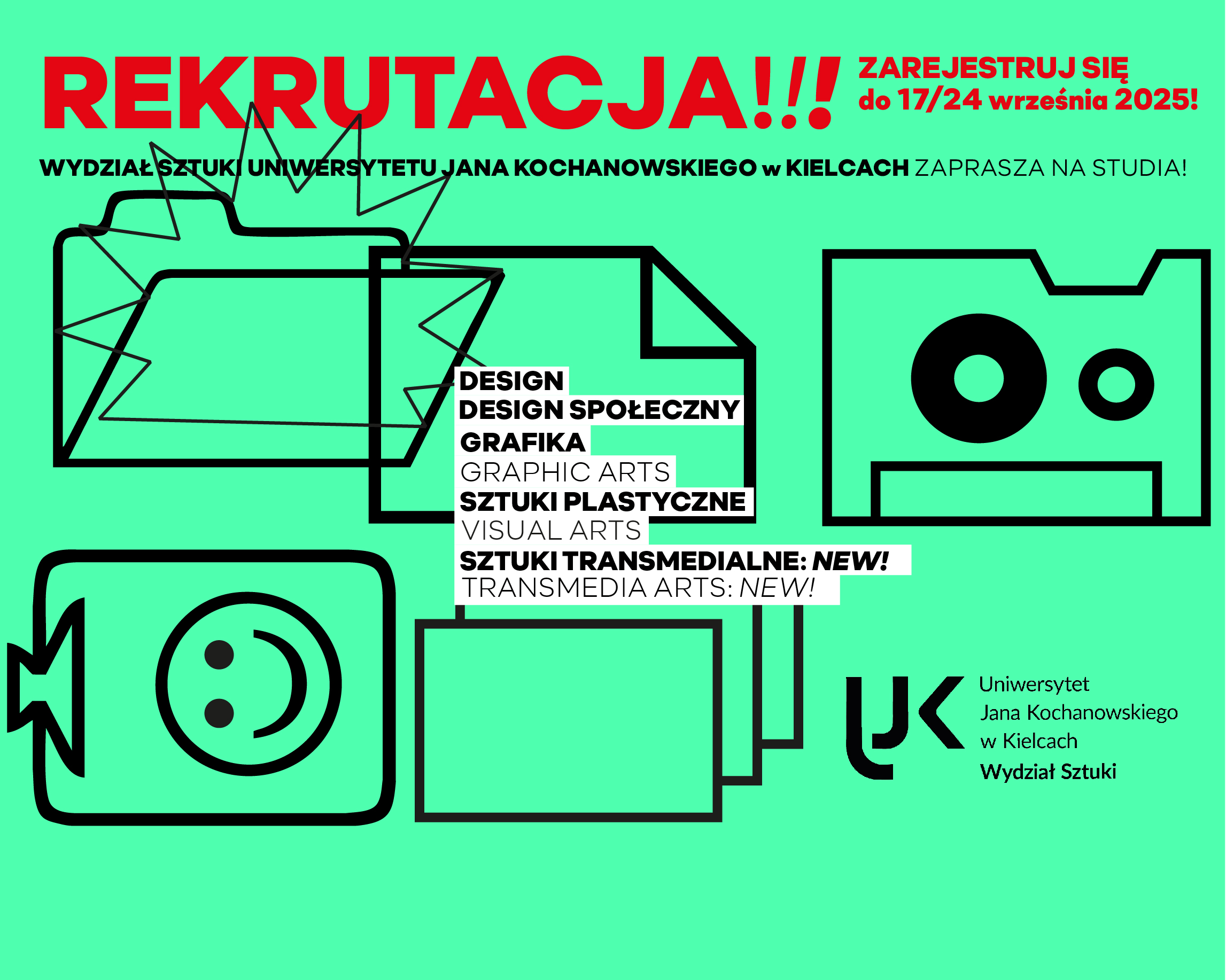 Wydział Sztuki UJK w Kielcach zaprasza na studia!