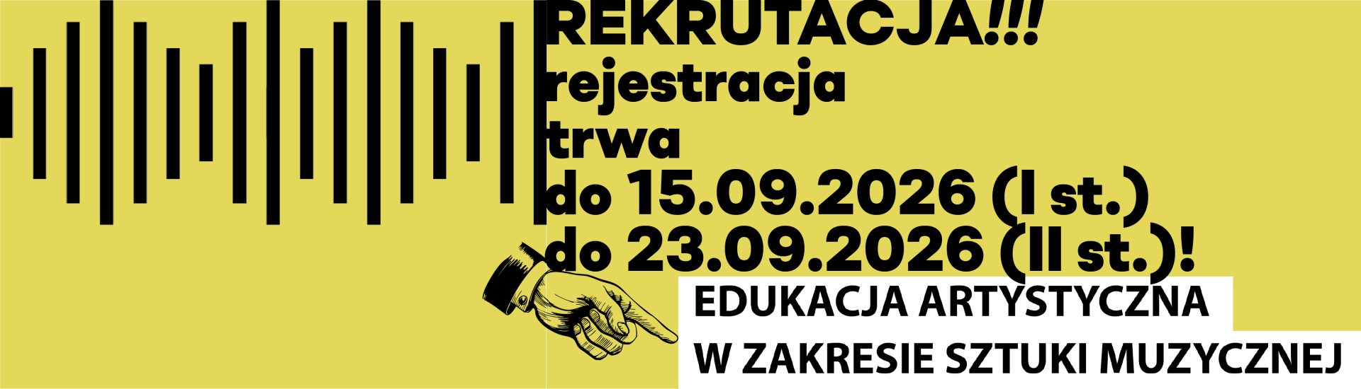 edukacja artystyczna w zakresie sztuki muzycznej - rekrutacja