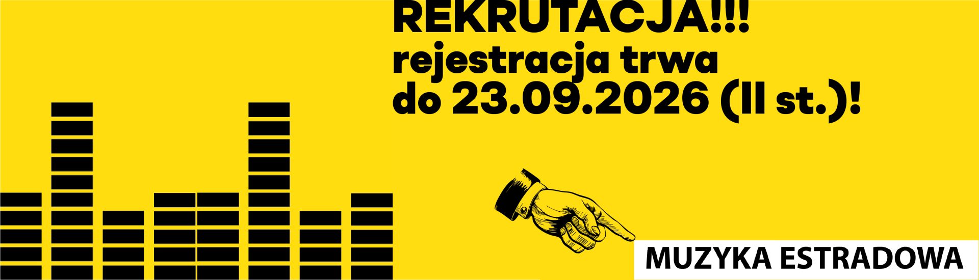 baner muzyka estradowa rektutacja