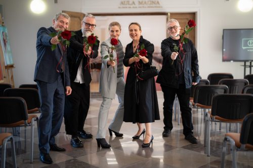 Gala wręczenia medali &bdquo;Zasłużony Kulturze Gloria Artis&rdquo; w czasie inauguracji roku akademickiego w Uniwersytecie Jana Kochanowskiego w Kielcach