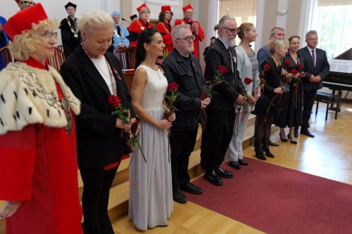 Gala wręczenia medali &bdquo;Zasłużony Kulturze Gloria Artis&rdquo; w czasie inauguracji roku akademickiego w Uniwersytecie Jana Kochanowskiego w Kielcach